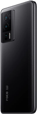 POCO F5 Pro zwart achterkant linkerzijkant
