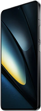 POCO F6 Pro zwart voorkant rechterzijkant