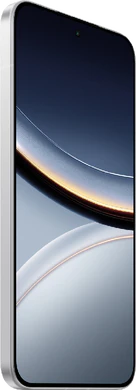 POCO F7 wit voorkant linkerzijkant