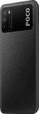 POCO M3 zwart achterkant linkerzijkant