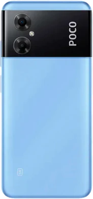 POCO M4 5G blå tillbaka