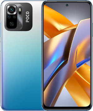 POCO M5s blue overview