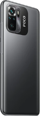 POCO M5s grey back right side