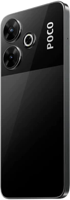 POCO M6 zwart achterkant linkerzijkant