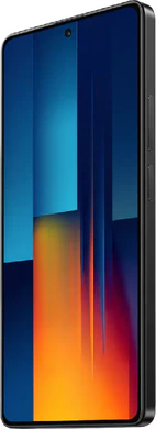 POCO M6 Pro zwart voorkant rechterzijkant