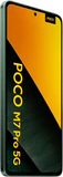 POCO M7 Pro 5g groen voorkant linkerzijkant