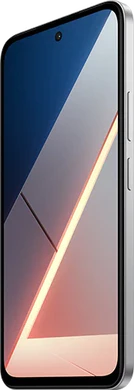 POCO M7 zilver voorkant rechterzijkant