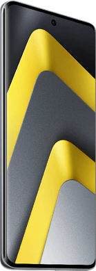 POCO M8 silver front left side