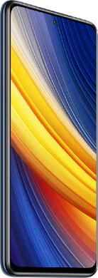 POCO x3 negro tapa delantera lado izquierdo