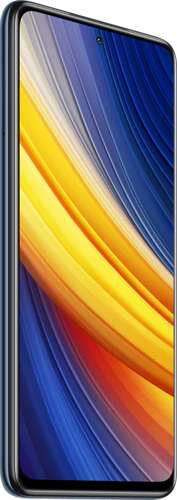 POCO x3 zwart voorkant linkerzijkant POCO x3 zwart voorkant linkerzijkant