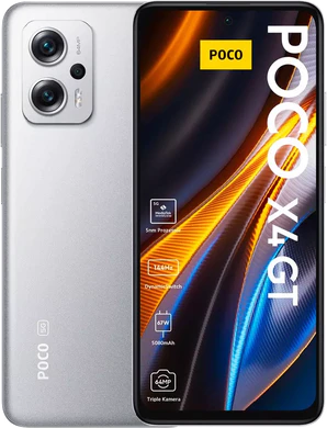 POCO X4 GT zilver overzicht