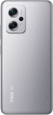 POCO X4 GT zilver achterkant