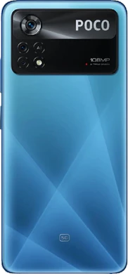 POCO X4 Pro 5g blauw achterkant