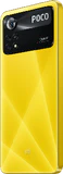 POCO X4 Pro 5g geel achterkant linkerzijkant