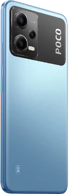 POCO X5 5g blau Rückseite rechte Seite