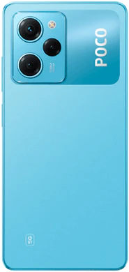 POCO X5 Pro blauw achterkant