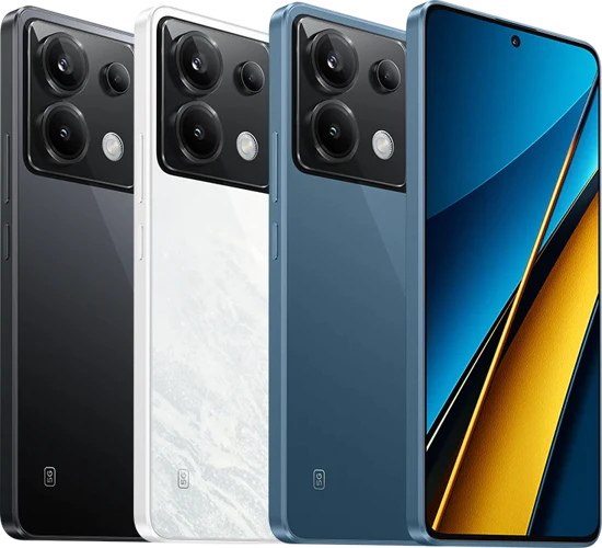 POCO X6 kleuren overzicht POCO X6 kleuren overzicht