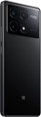 POCO X6 Pro 5g zwart achterkant rechterzijkant