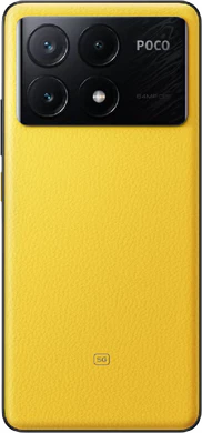 POCO X6 Pro 5g geel achterkant