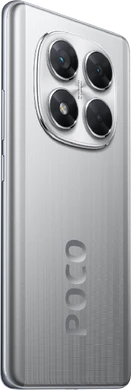 POCO X7 silber Rückseite rechte Seite