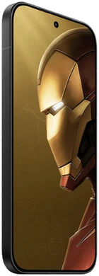 POCO X8 Pro Iron Man Edition zwart voorkant linkerzijkant