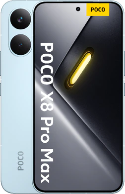 POCO X8 Pro Max blue overview