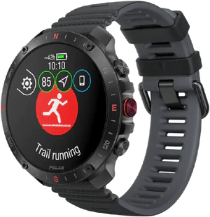 Polar Grit X2 Pro night zwart voorkant rechterzijkant