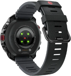 Polar Grit X2 Pro night zwart achterkant rechterzijkant