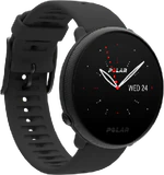 Polar Ignite 2 zwart voorkant linkerzijkant