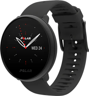 Polar Ignite 2 zwart voorkant rechterzijkant