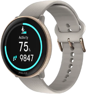 Polar Ignite 3 silicone geel goud voorkant rechterzijkant