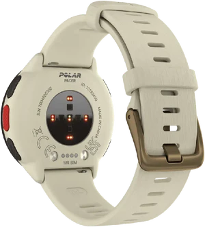 Polar Pacer cloud wit achterkant rechterzijkant