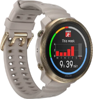 Polar Vantage M3 greige sand jaune couverture côté gauche