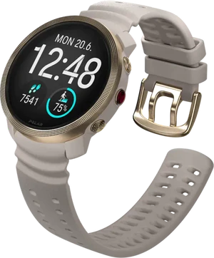 Polar Vantage M3 greige sand jaune couverture à droite aslant