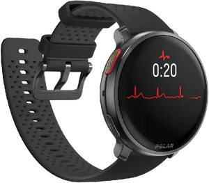 Polar Vantage V3 zwart voorkant linkerzijkant