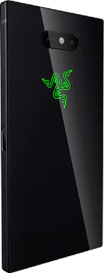 Razer Phone 2 zwart achterkant rechterzijkant