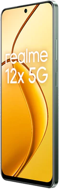 realme 12x 5G svart front höger sida