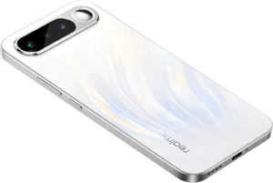realme 16 5G weiß Rückseite rechte Seite Unterseite schräg