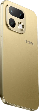 realme 16 Pro 5G gold Rückseite rechte Seite Unterseite schräg