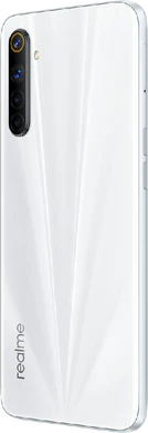 realme 6S wit achterkant linkerzijkant