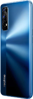 realme 7 blauw achterkant linkerzijkant