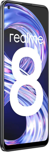 realme 8 black front left side