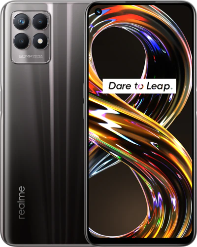 realme 8i black overview