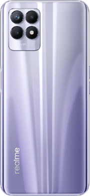 realme 8i paars achterkant