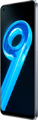 realme 9 4G bianco copertina frontale lato destro