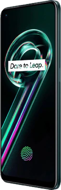 realme 9 pro plus vihreä etupuolella oikea puoli