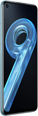 realme 9i blue front left side