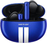 realme Buds Air 3 blauw case voorkant geopend