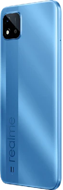 realme C11 2021 blu indietro lato sinistro