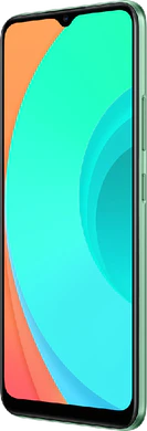 realme C11 groen voorkant rechterzijkant